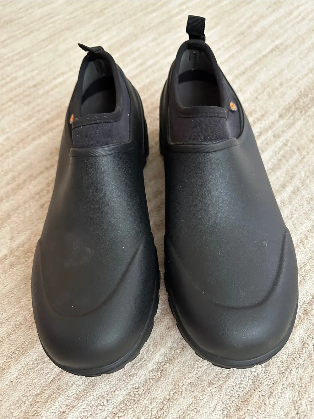 Like New: BOGS Men's Sauvie Slip On Boot Waterproof Black Size 9